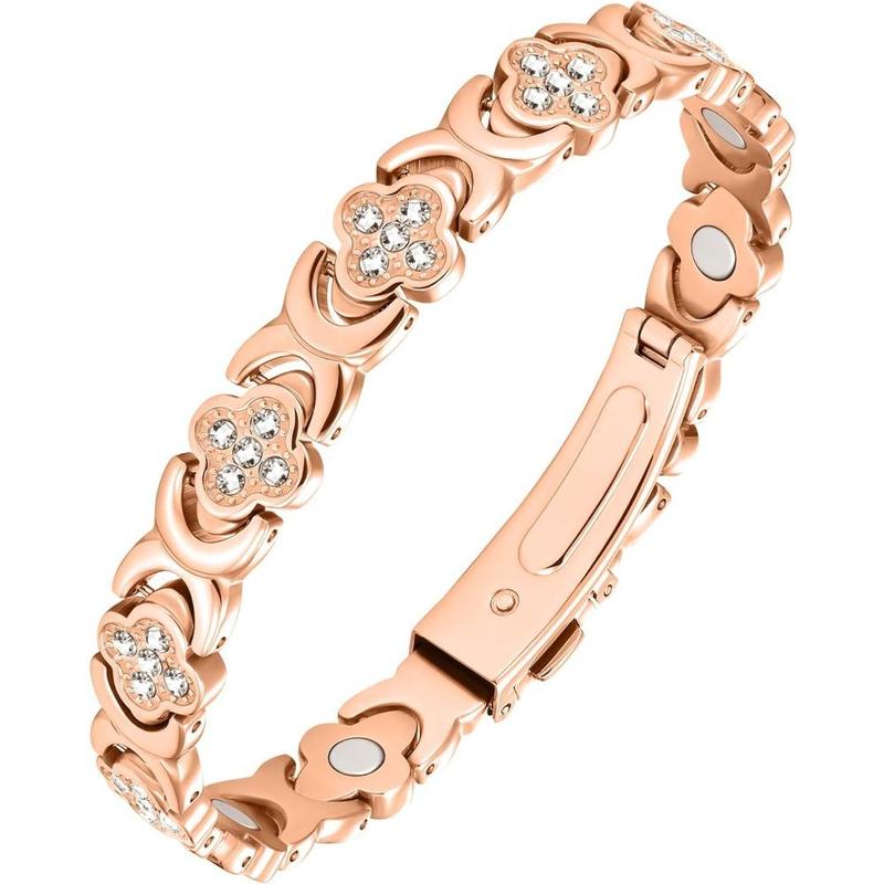🔥Final 3 hours 75% off: 🍀Copper Bracelets for Women Pure Copper Magnetic Bracelet with 3800 Gauss Effective Magnets Trendy Stack Bangle Stretch Bangle